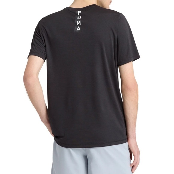 PUMA Men's Active Tee Black Medium Airy Short Sleeve Tee - Picture 3 of 14
